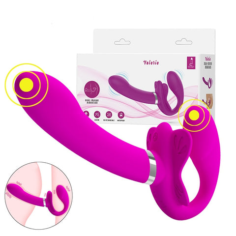 PrettyLove Strapless Strap-on Dildo Vibrator