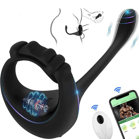 Bluetooth Prostate Vibrator with Testicle Massage