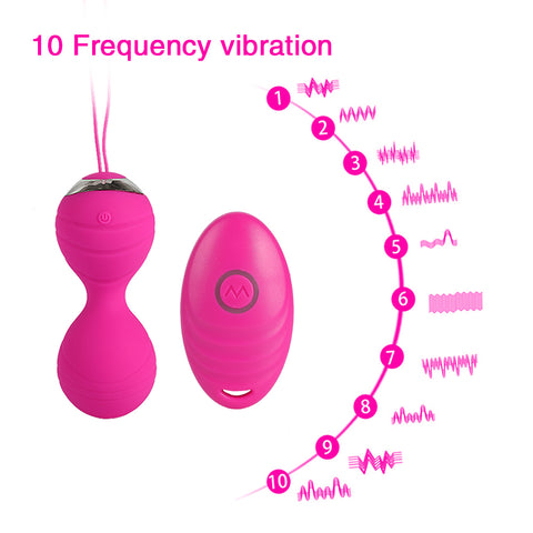 Wireless Remote Kegel Ball: 10 Speeds Vibration