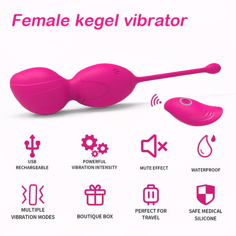 10-Speed Vibrating Egg: Vaginal Tightening Kegel Ball