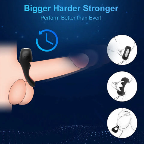 Men's Erection Delay Cock Ring Stimulator