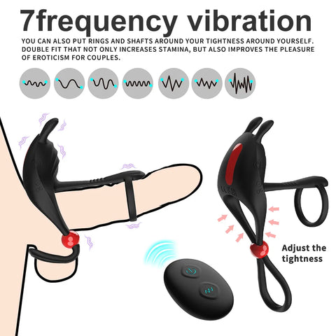 Remote Control Vibrating Penis Ring