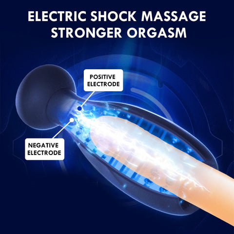 Electric Shock Male Automatic Telescopic Masturbation Cup