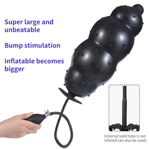 Inflatable Super Big Anal Plug Pump Dilator