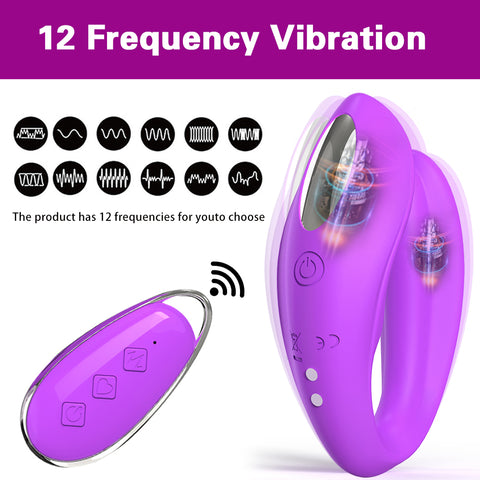 Dual Motor U-Shape Vibrator with Wireless Remote Control