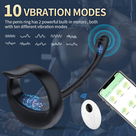 Bluetooth Prostate Vibrator with Testicle Massage