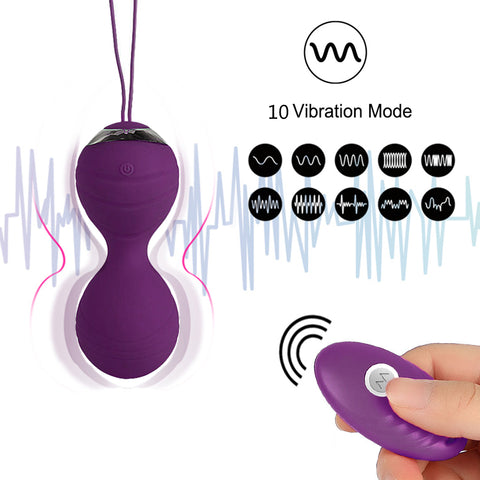 Wireless Remote Kegel Ball: 10 Speeds Vibration