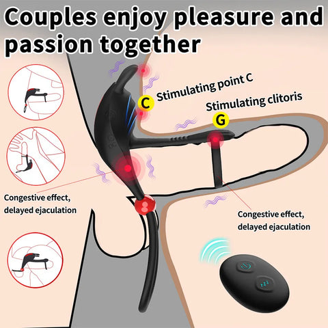 Remote Control Vibrating Penis Ring