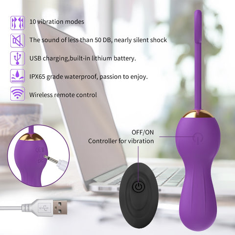 10 Speeds Wireless Remote Vibrating Egg