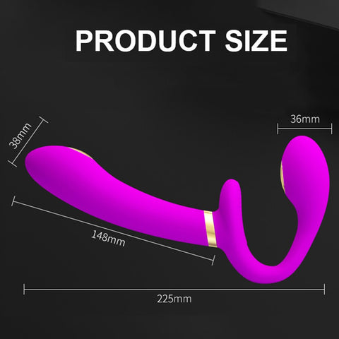 Wireless Remote Double Dildo Vibrator for Women