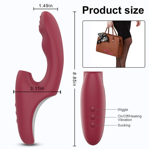 7 Speed Silicone Vagina Sucking Vibrator