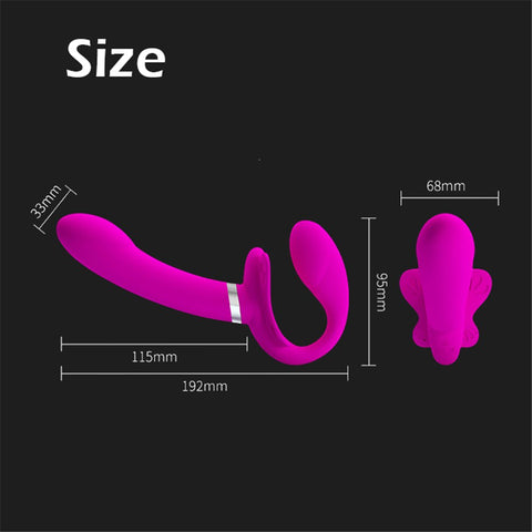 PrettyLove Strapless Strap-on Dildo Vibrator