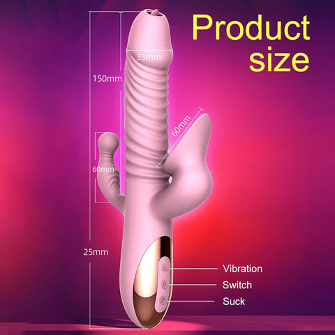 3-in-1 Clitoris Sucking Rabbit Vibrator