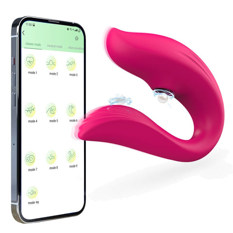 Wearable U-Shaped Sucking Vibrator