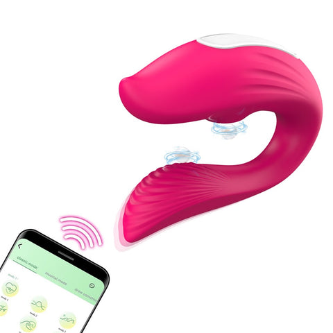 Wearable U-Shaped Sucking Vibrator