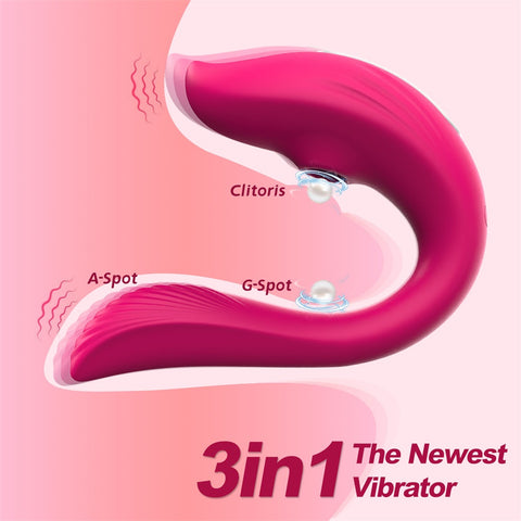 Wearable U-Shaped Sucking Vibrator