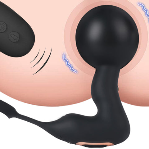 Wireless Remote Control Inflatable Anal Toy Prostate Massager