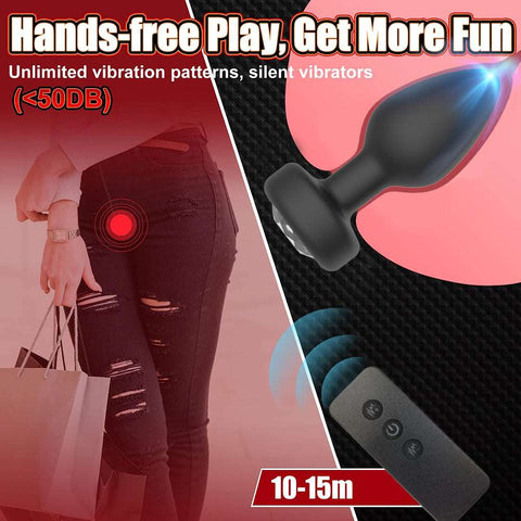 Wireless Remote Control Anal Plug Vibrator