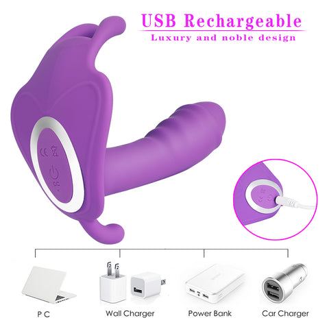 10 Adjustable Speeds Wearable Dildo Vibrators