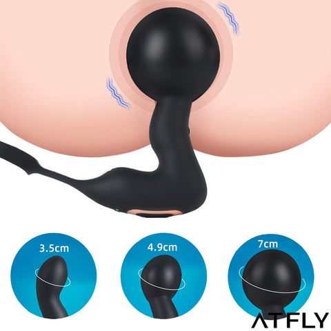 Wireless Remote Control Inflatable Anal Toy Prostate Massager