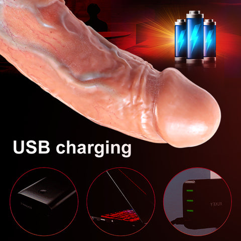 Wireless Remote Telescopic Realistic Big Penis