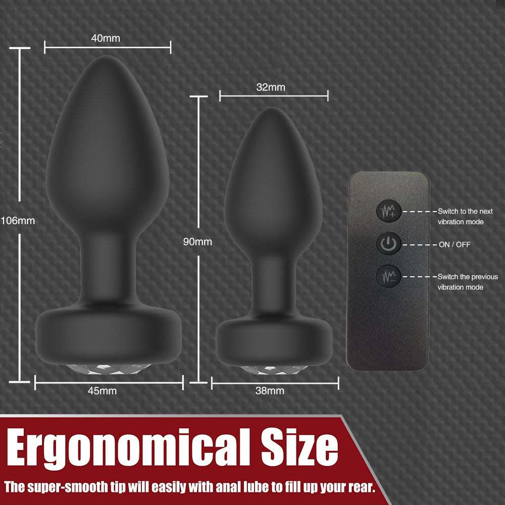 Wireless Remote Control Anal Plug Vibrator