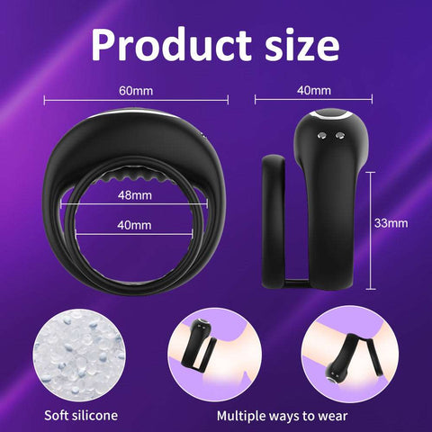 Bluetooth Wireless Remote Control Vibrating Cock Ring