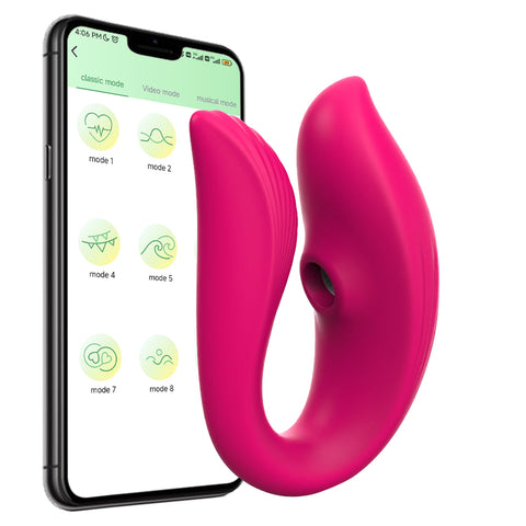 Wearable U-Shaped Sucking Vibrator