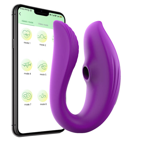 Wearable U-Shaped Sucking Vibrator