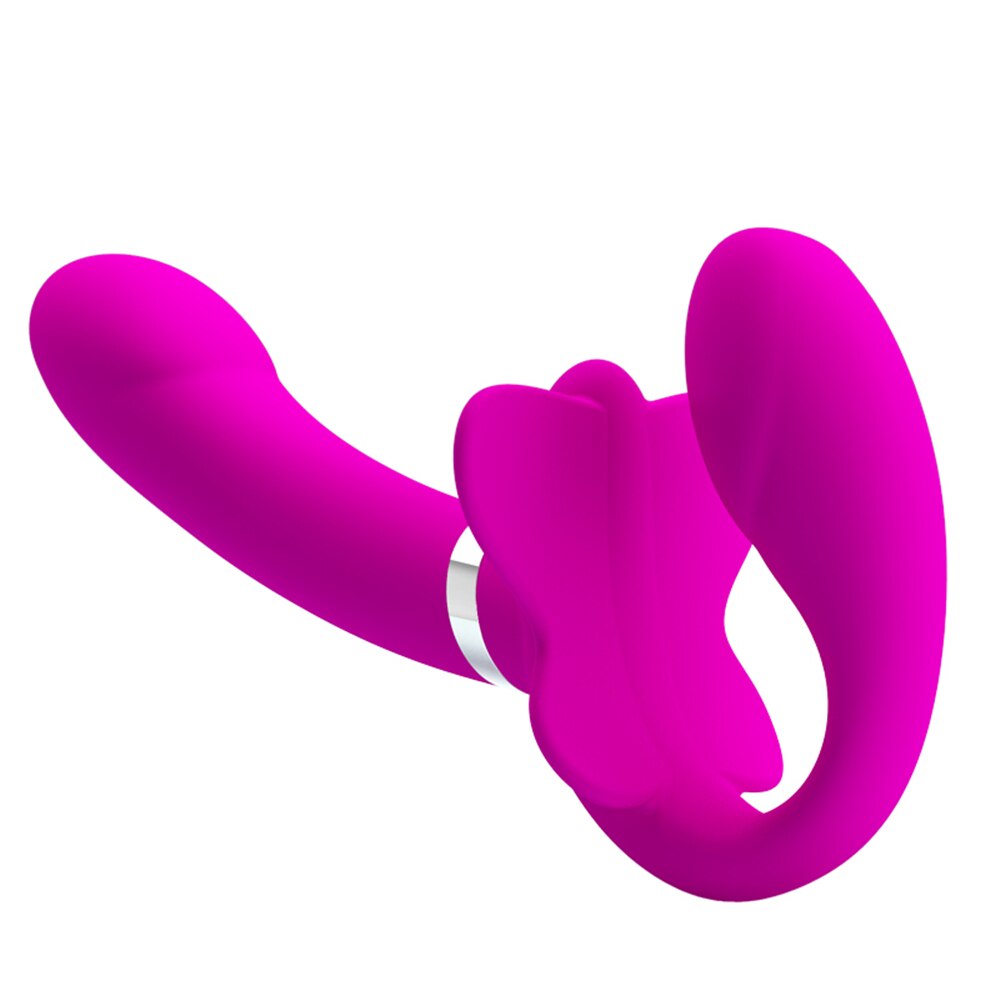 PrettyLove Strapless Strap-on Dildo Vibrator