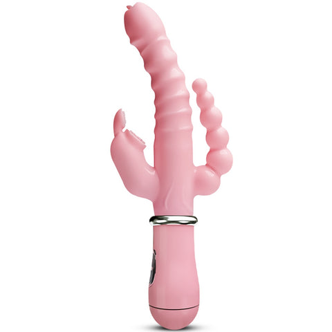 3-in-1 Rabbit Waterproof Rechargeable Vibrator