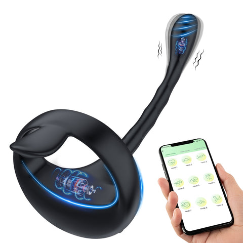 Bluetooth Prostate Vibrator with Testicle Massage