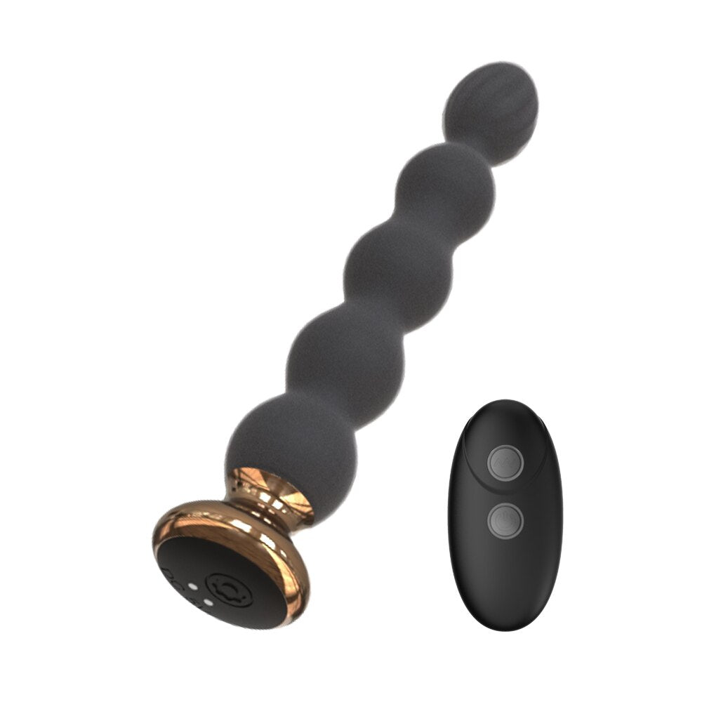 10 Speed Anal Beads with Remote Control