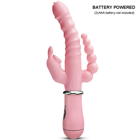 3-in-1 Rabbit Waterproof Rechargeable Vibrator