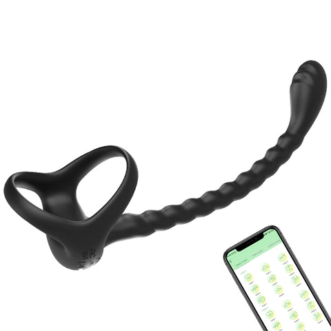 APP Remote Control Penis Ring Anal Plug Vibrators